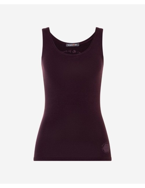 Spirit of OM - Tanktop Satti - aubergine