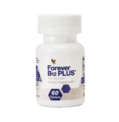 Forever - Forever B12 Plus™ - Nahrungsergänzungsmittel aus Vitamin B12 plus und Folsäure - 60 Presslinge