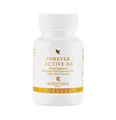 Forever - Forever Active HA® - Nahrungsergänzungsmittel mit Hyaluronsäure-Extrakt, Ingwer und Kurkuma-Extrakt - 60 Kapseln