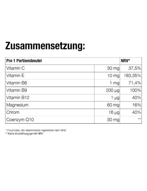 Forever - Forever Nutra Q10™ - Trinkpulver - Nahrungsergänzungsmittel mit Coenzym Q10 - 30 Beutel