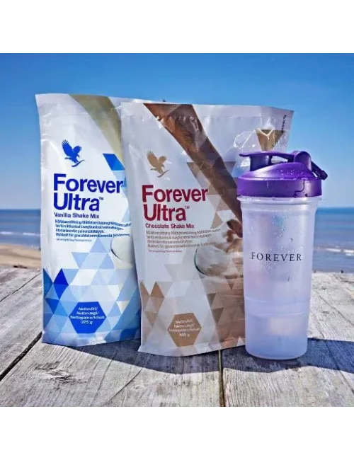 Forever - Forever Ultra™ Vanilla Shake Mix - Eiweißshake aus nicht gentechnisch verändertem Soja-Eiweiß - 375g