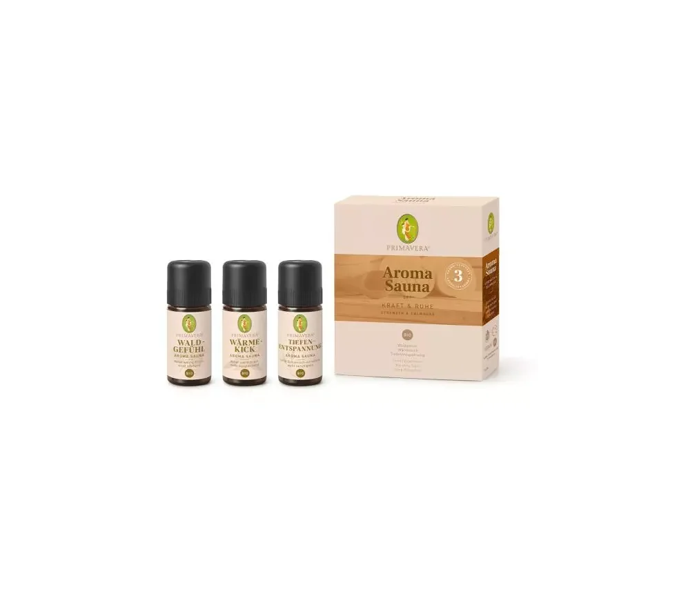 Primavera - Sauna-Aufgüsse - Set Aroma Sauna Kraft & Ruhe - 30 ml