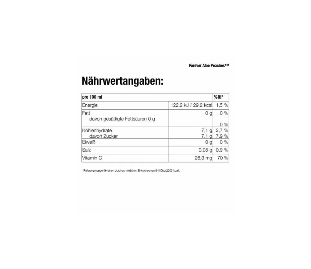 Forever - Aloe Peaches™ - verführerische Süße gepaart mit reinster Aloe Vera