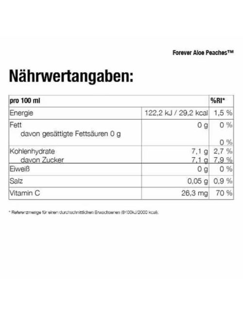 Forever - Aloe Peaches™ - verführerische Süße gepaart mit reinster Aloe Vera