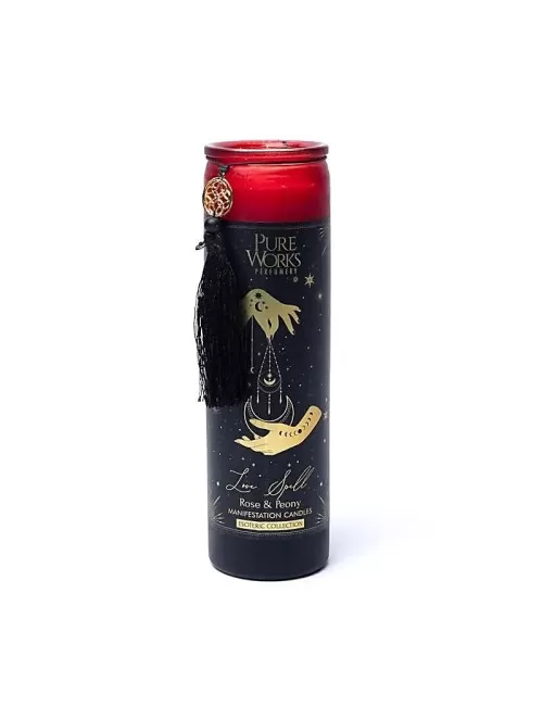 Song of India - Kerze - Kerze im Glas - Manifestationskerze - Liebeszauber - Soja & Palmwachs - ca. 80 Std.