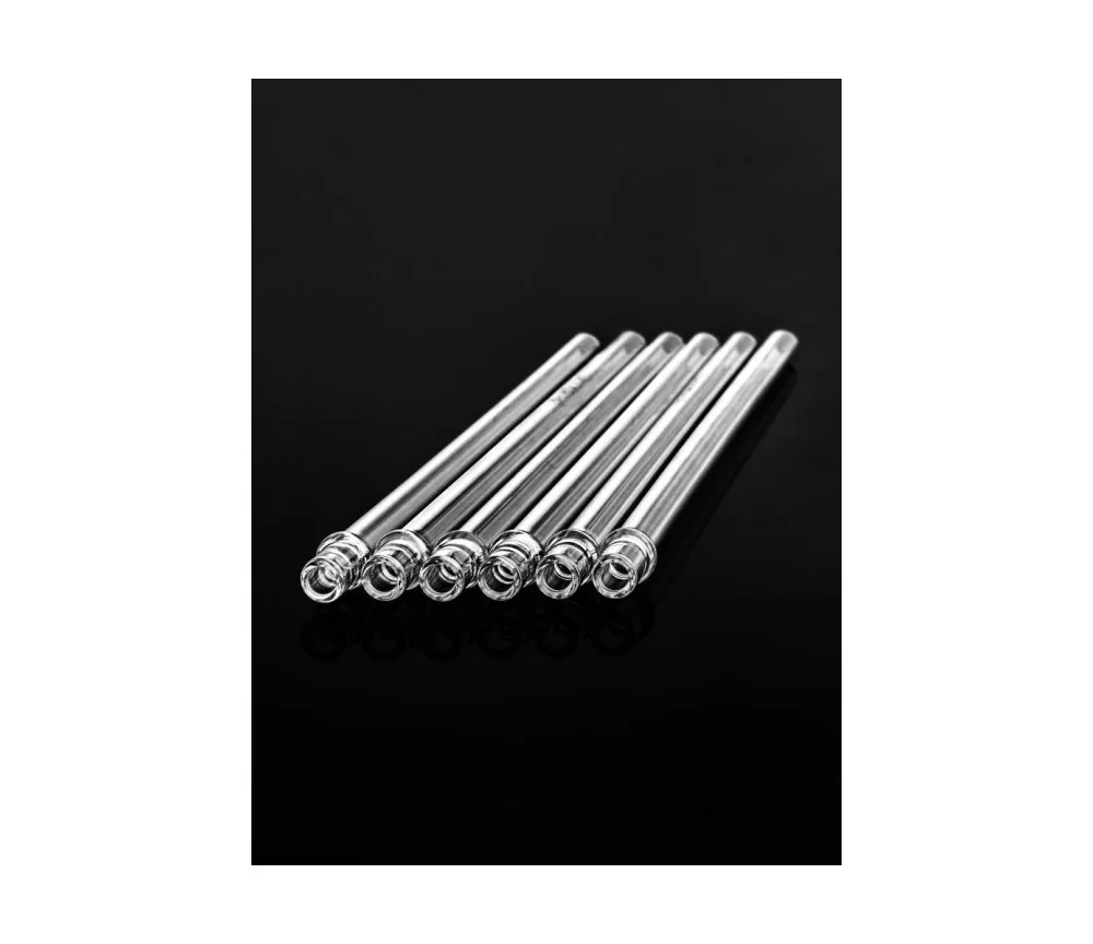 VitaJuwel - Glas Trinkhalme - ohne Edelstein - 6 Stück