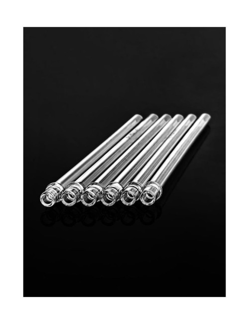 VitaJuwel - Glas Trinkhalme - ohne Edelstein - 6 Stück