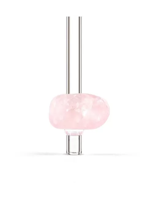 VitaJuwel - Trinkhalm Crystal Straw - Rosenquarz - Special Edition