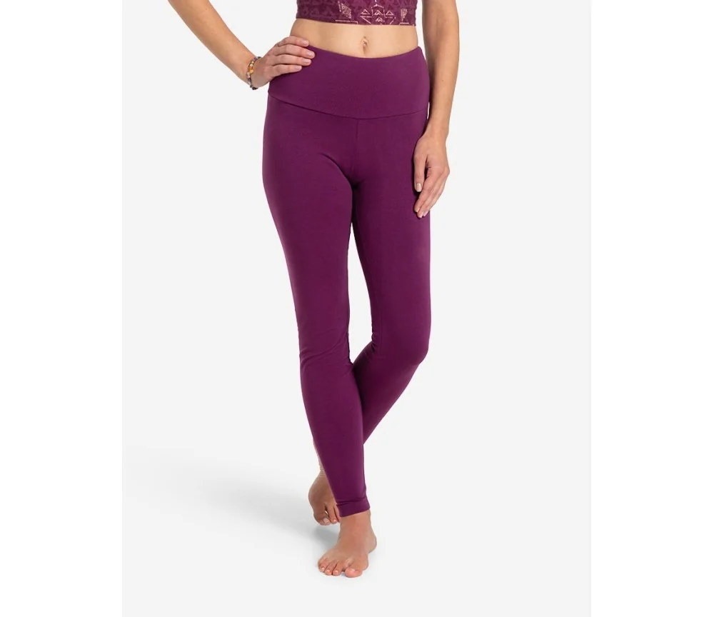 Spirit of OM - Yoga Leggings Basic Satya - viola