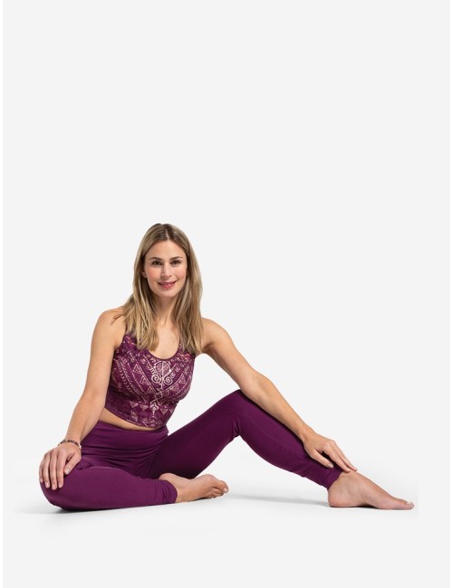 Spirit of OM - Yoga Leggings Basic Satya - viola