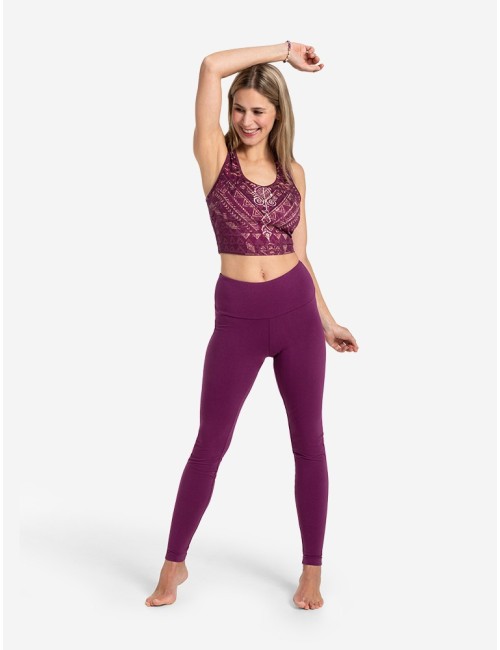 Spirit of OM - Yoga Leggings Basic Satya - viola