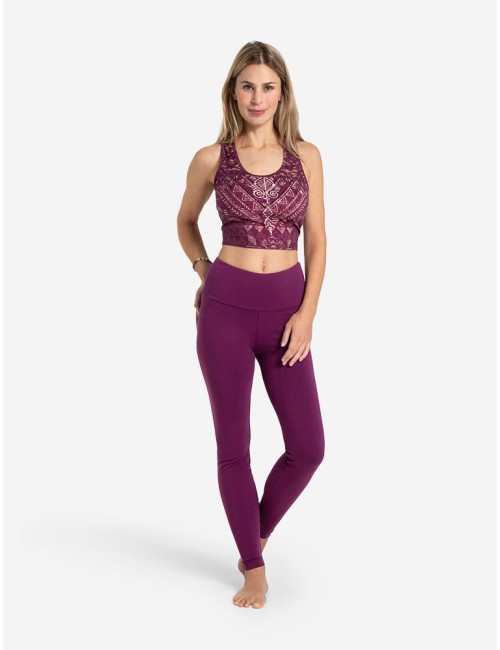 Spirit of OM - Yoga Leggings Basic Satya - viola