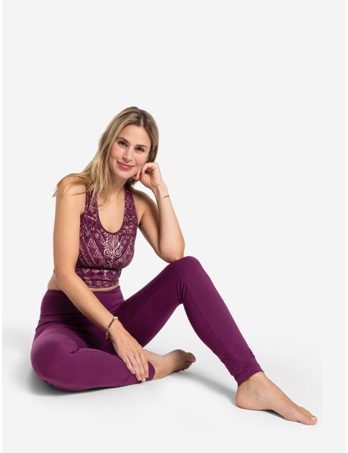 Spirit of OM - Yoga Leggings Basic Satya - viola