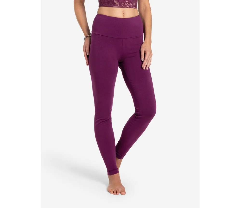 Spirit of OM - Yoga Leggings Basic Satya - viola