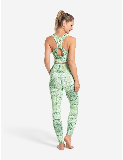 Spirit of OM - Yoga Leggings Bala - smaragd