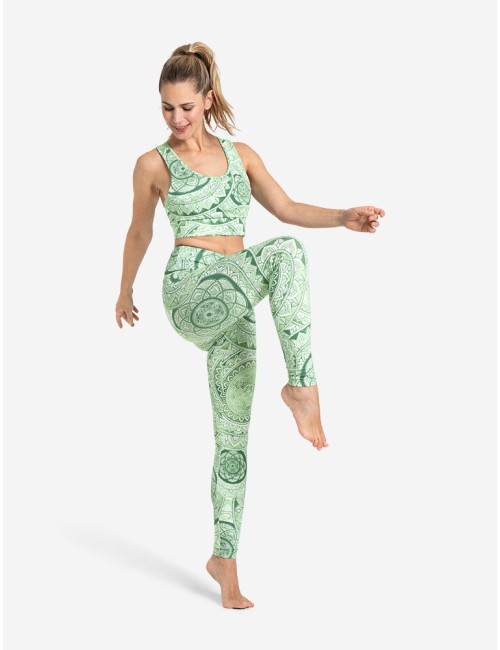 Spirit of OM - Yoga Leggings Bala - smaragd