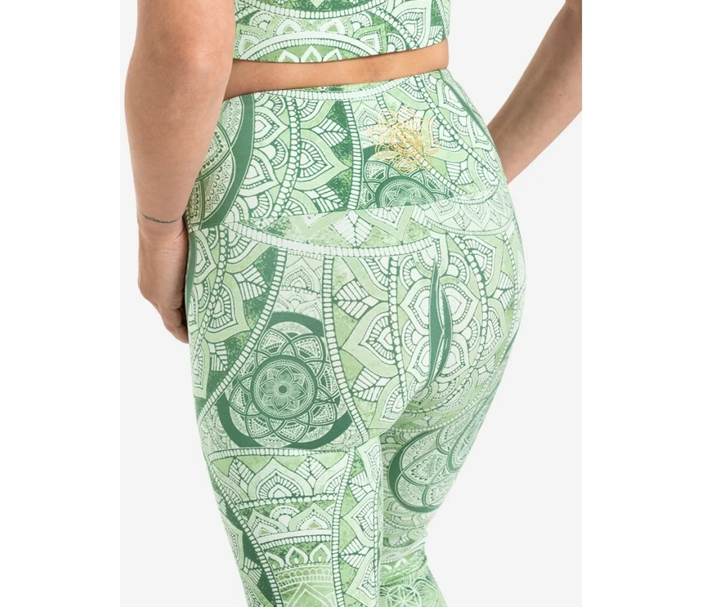Spirit of OM - Yoga Leggings Bala - smaragd