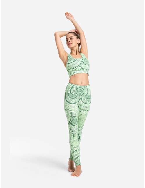 Spirit of OM - Yoga Leggings Bala - smaragd