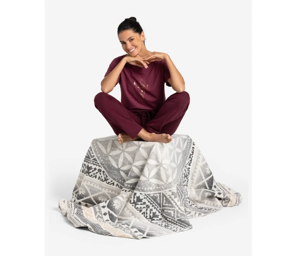 Spirit of OM - Lounge Hose Joy - violett-rot