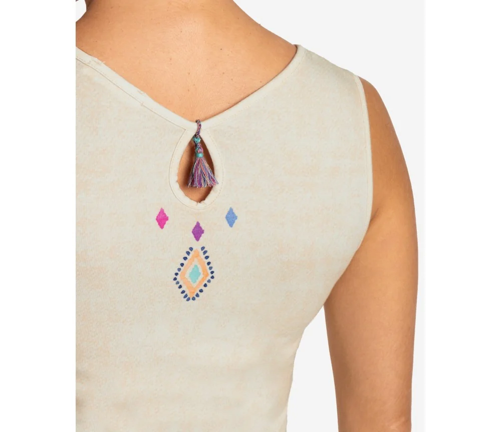 Spirit of OM - Top - be happy - natur/bunt