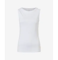 Spirit of OM - Tanktop Bambus high-neck - weiß