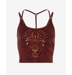 Spirit of OM - Yoga Bra Shakti - henna-rot
