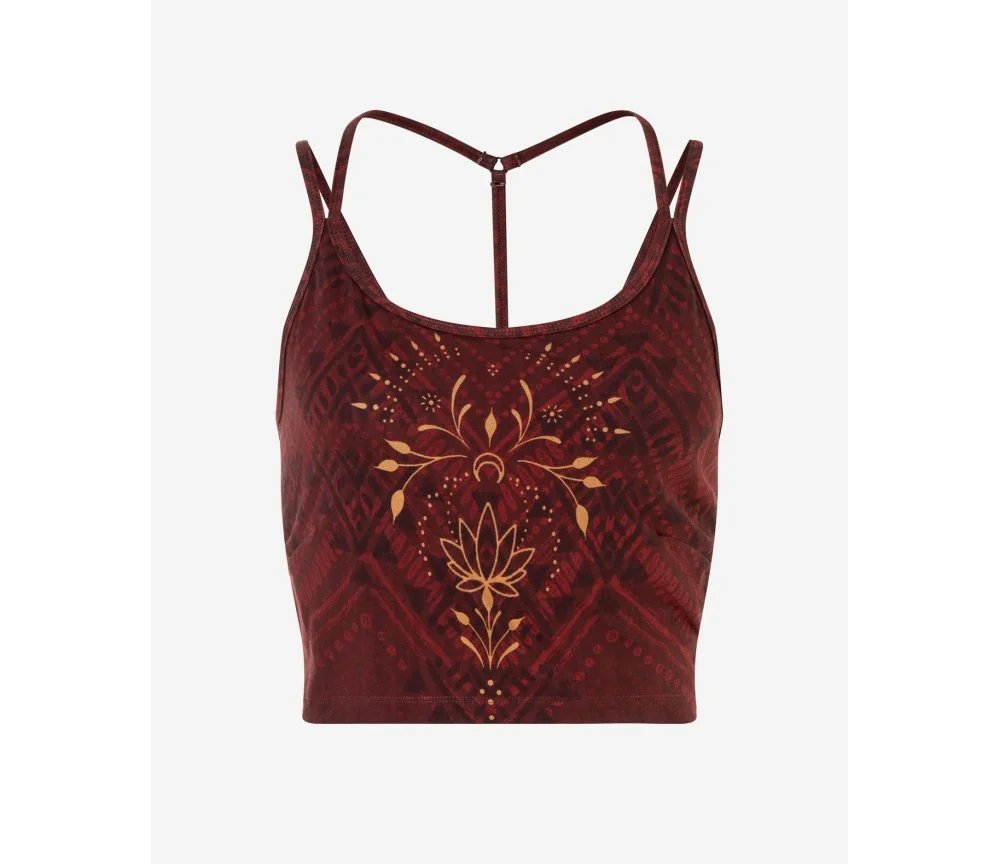 Spirit of OM - Yoga Bra Shakti - henna-rot