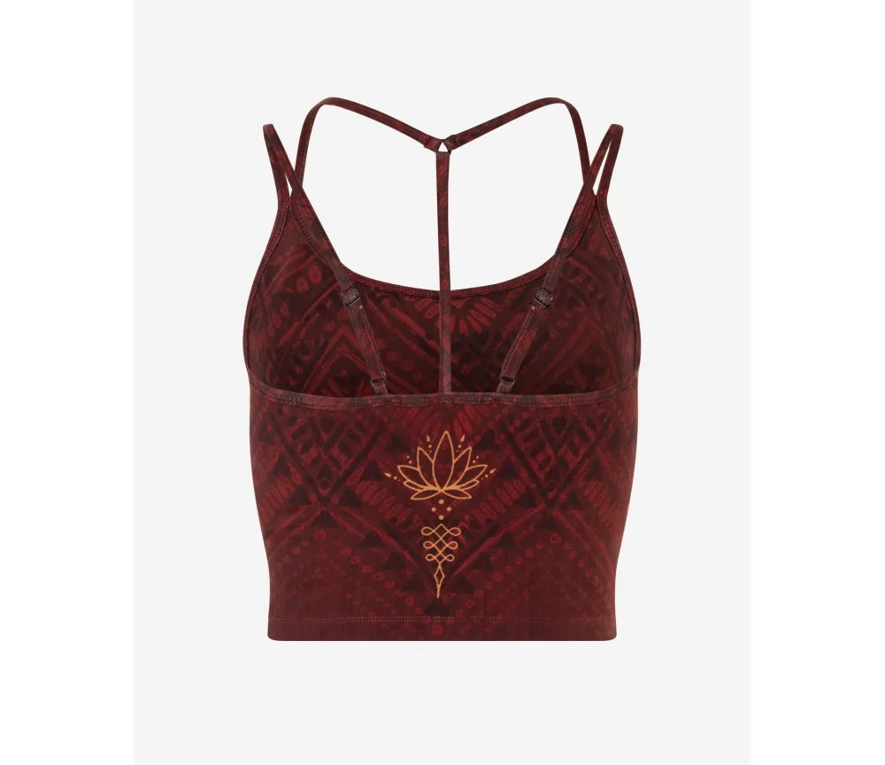 Spirit of OM - Yoga Bra Shakti - henna-rot