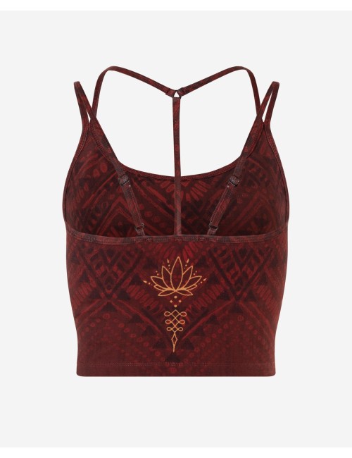 Spirit of OM - Yoga Bra Shakti - henna-rot