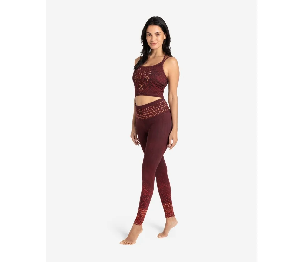 Spirit of OM - Yoga Bra Shakti - henna-rot