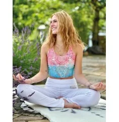 Spirit of OM - Bra Mandala - indigo/peach