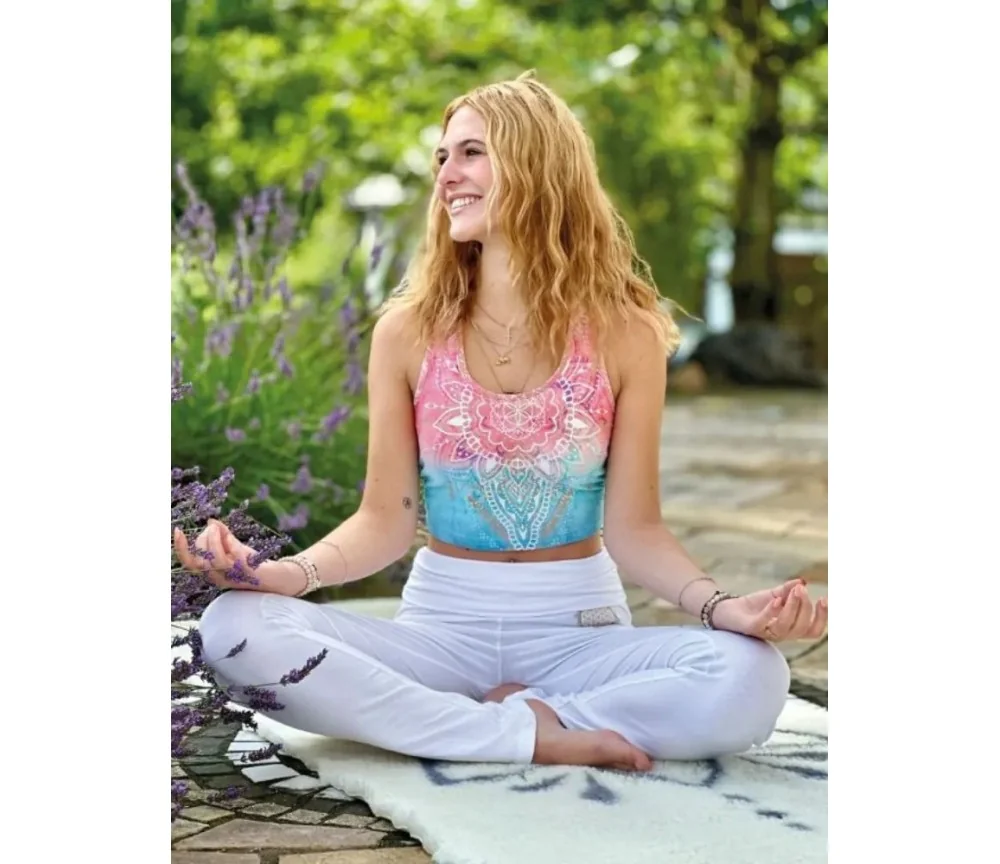 Spirit of OM - Bra Mandala - indigo/peach