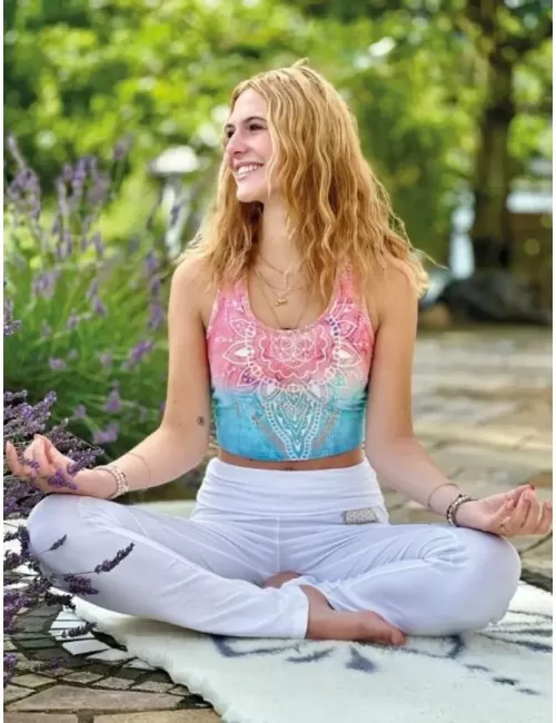 Spirit of OM - Bra Mandala - indigo/peach