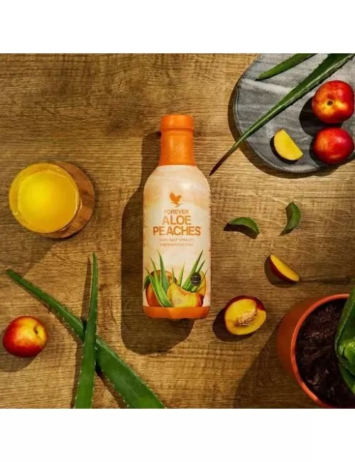 Forever - 4-Pack Forever Aloe Peaches™ - verführerische Süße gepaart mit reinster Aloe Vera - 4 x 1 Liter