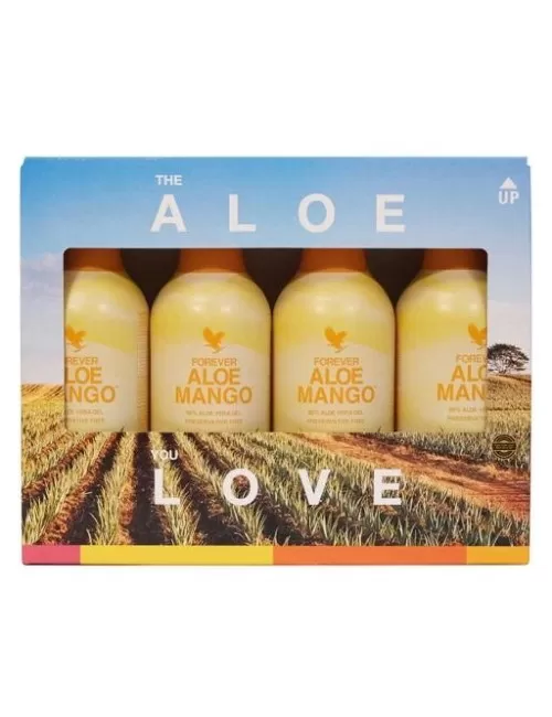 Forever - 4-Pack Forever Aloe Mango™ - Eine gesunde Portion Urlaub - 4 x 1 Liter
