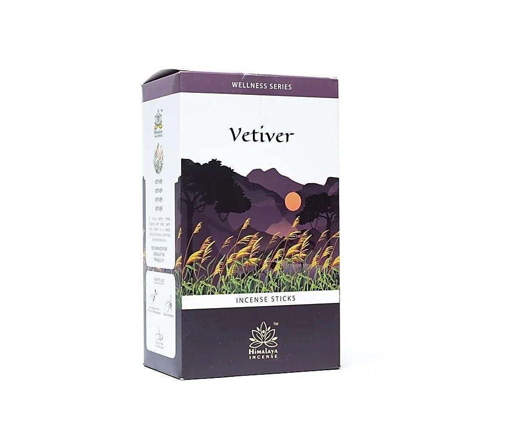 Himalaya Incense - Räucherstäbchen - Wellness Serie - Vetiver - 15gr