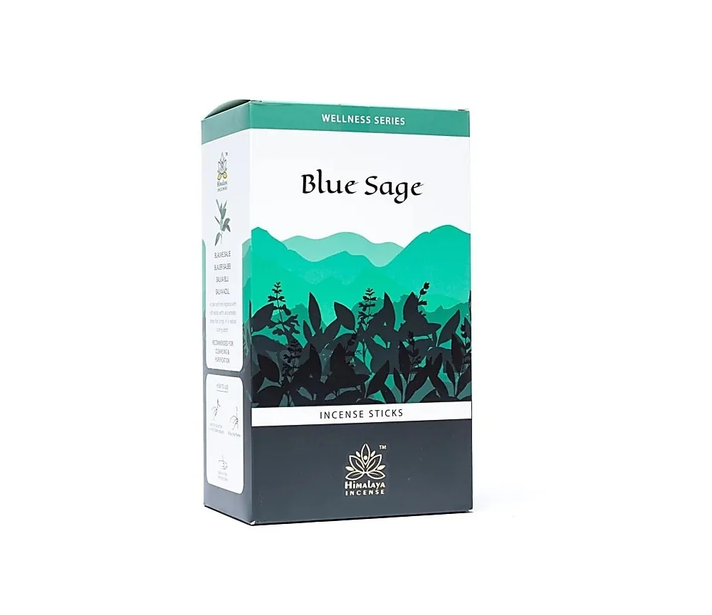 Himalaya Incense - Räucherstäbchen - Wellness Serie - Blauer Salbei - 15gr