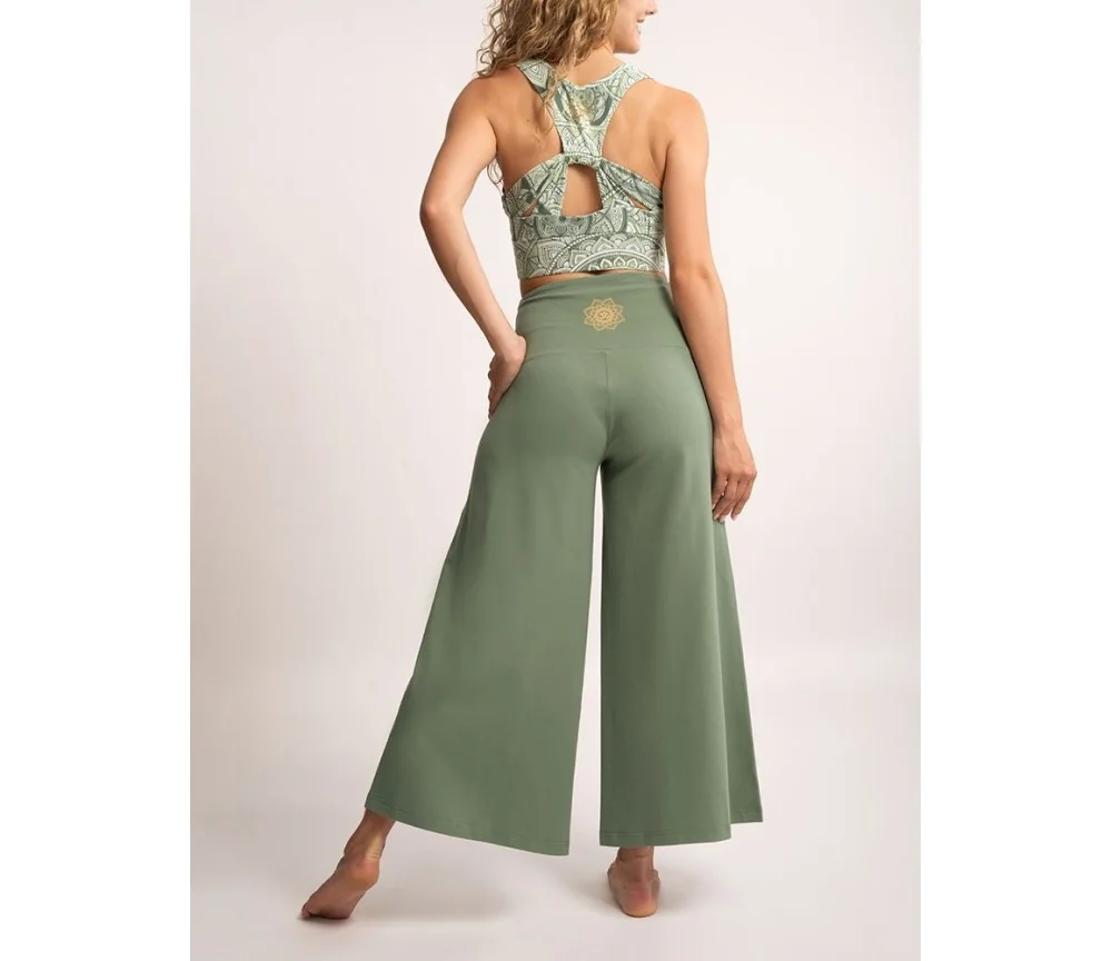 Spirit of OM - Hose Culotte Devi - morgentaugrün