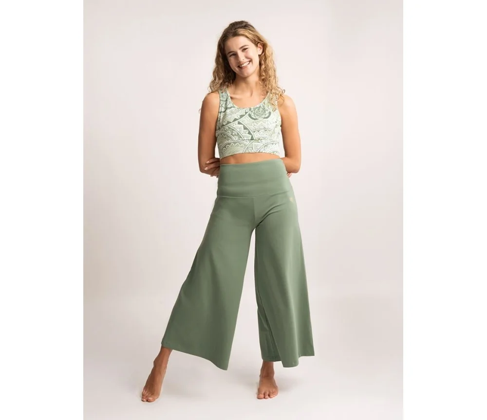 Spirit of OM - Hose Culotte Devi - morgentaugrün