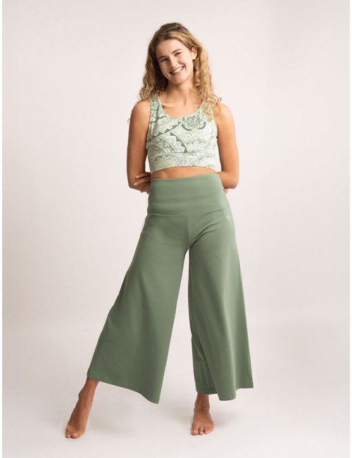 Spirit of OM - Hose Culotte Devi - morgentaugrün