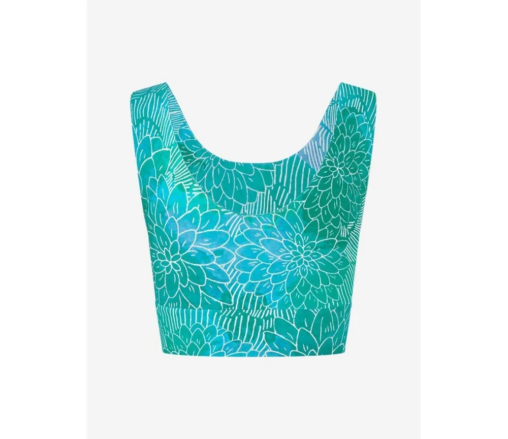 Spirit of OM - Yoga Bra Hatha Madhu - kristallblau