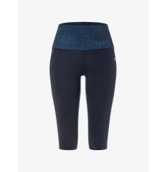 Spirit of OM - Yoga Leggings Capri Madhya Madhu - tiefblau