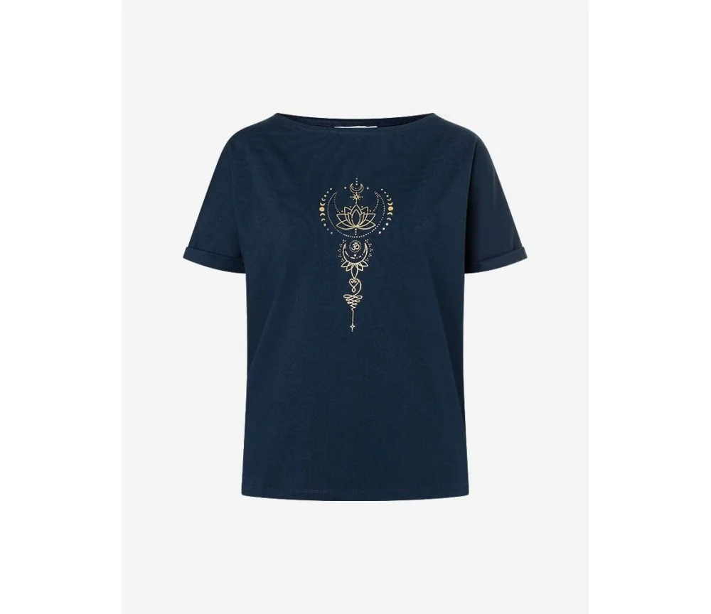 Spirit of OM - Shirt Eka Padma - tiefblau