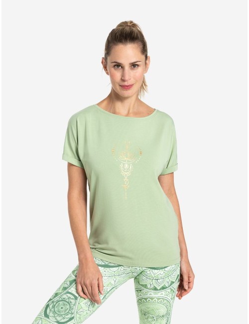 Spirit of OM - Shirt Eka Padma - matcha