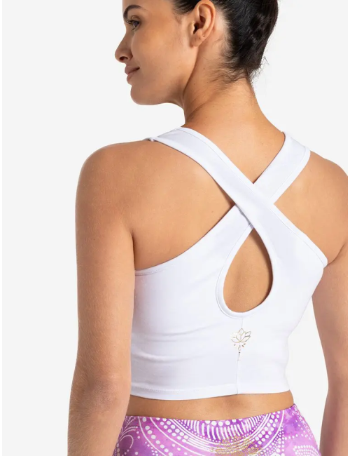Spirit of OM - Bra ohne Polster - weiß