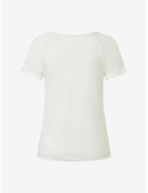 Spirit of OM - Raglan-Shirt Kurzarm Peace-Love - natur/schwarz/gold