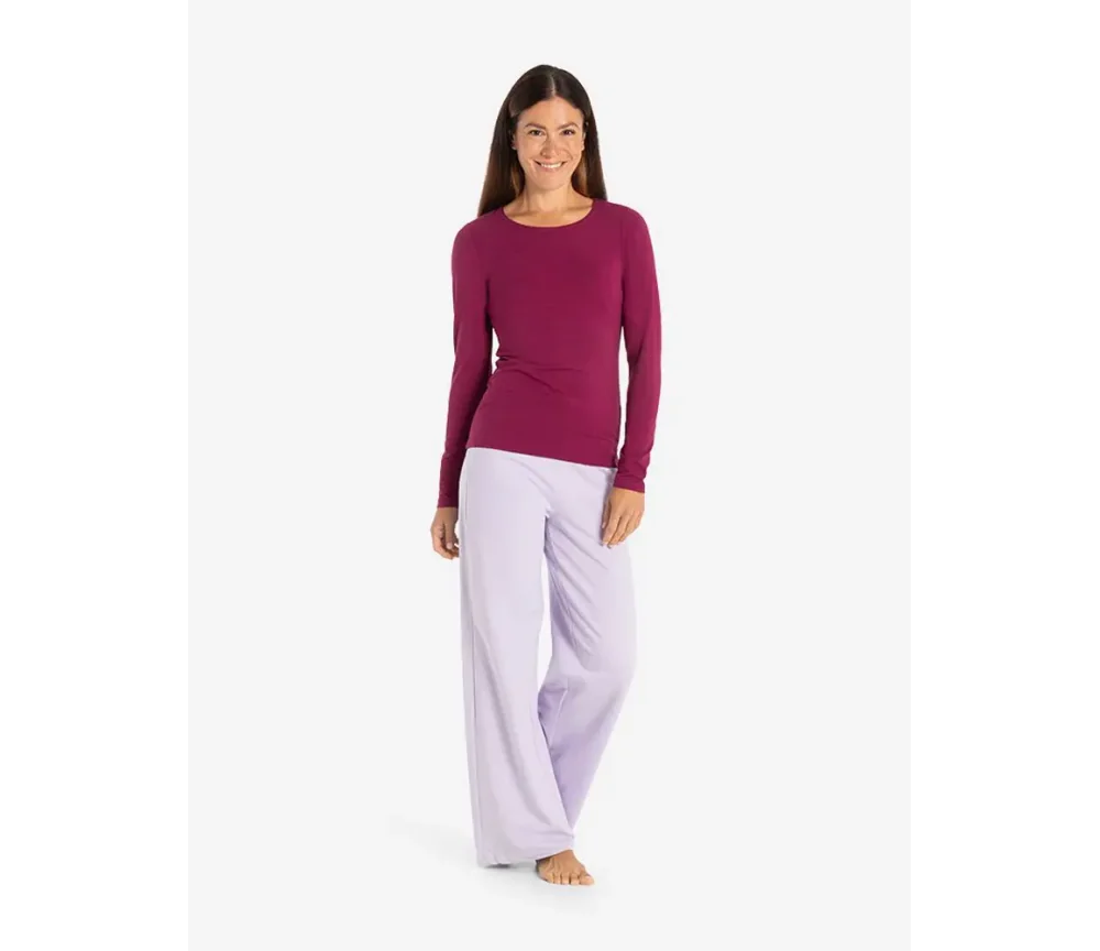 Spirit of OM - Langarm-Shirt Mabu Chakra - berry