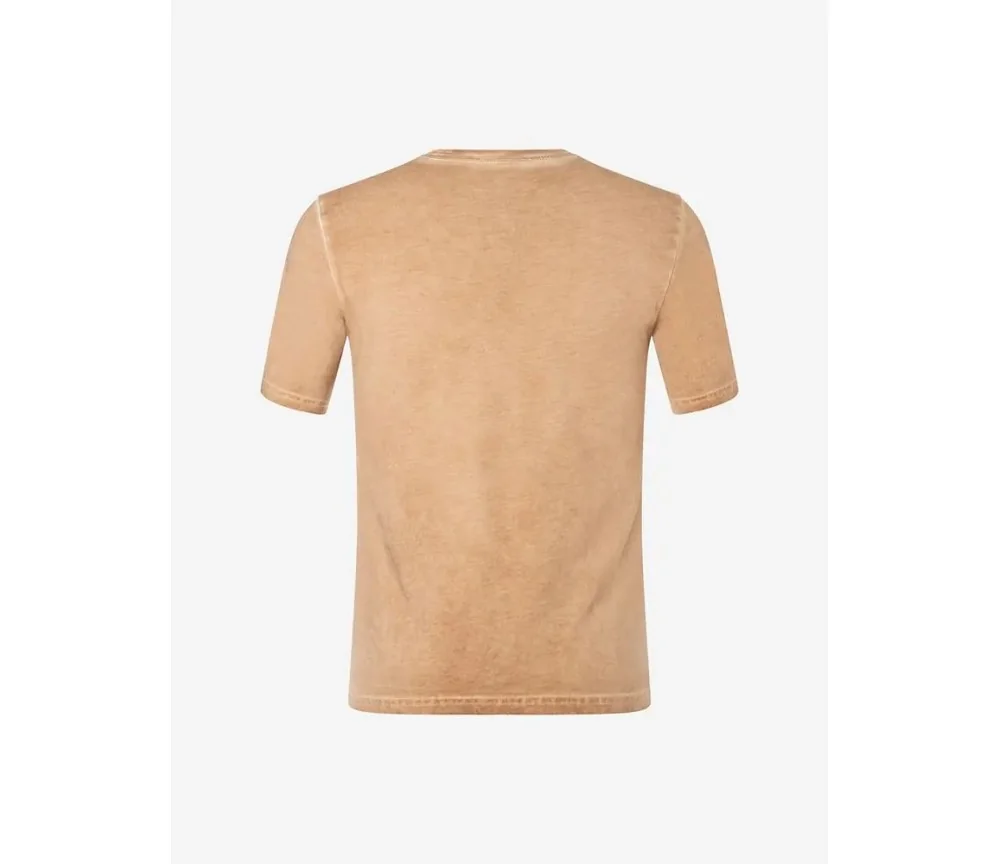 Spirit of OM - T-Shirt men - mit Tasche - Mountain - zirben-braun