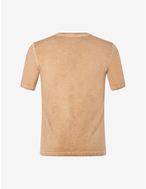 Spirit of OM - T-Shirt men - mit Tasche - Mountain - zirben-braun