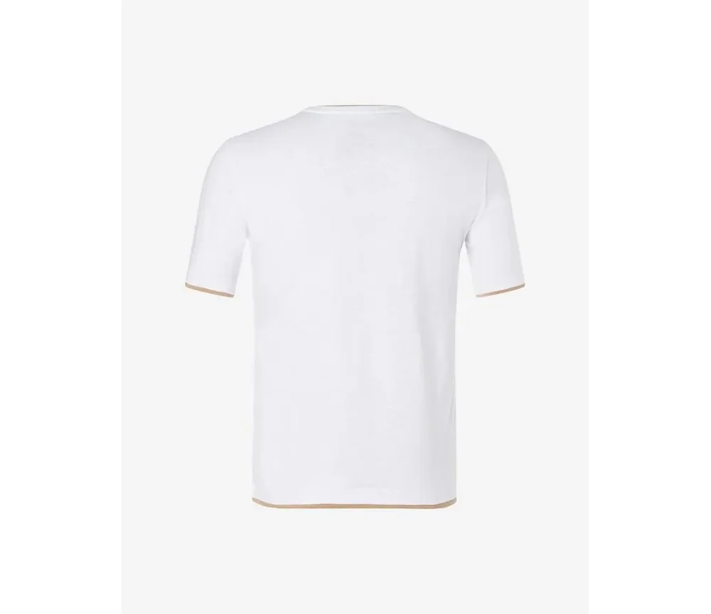 Spirit of OM - T-Shirt men Planet protect - weiß/sand